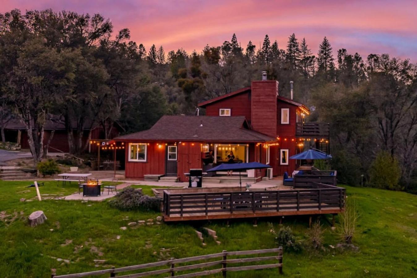 Sierra Vista Lookout Lodge With Creek, Waterfall And Waterholes, Minutes From Bass Lake And Yosemite South Gate North Fork Ngoại thất bức ảnh